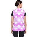 Geometric Chevrons Angles Pink Women s Puffer Vest View2