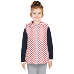 Sexy Red And White Polka Dot Kid s Puffer Vest by PodArtist