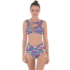 Color Grid 01 Bandaged Up Bikini Set  by jumpercat