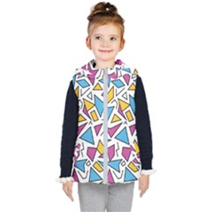 Retro Shapes 01 Kid s Puffer Vest by jumpercat