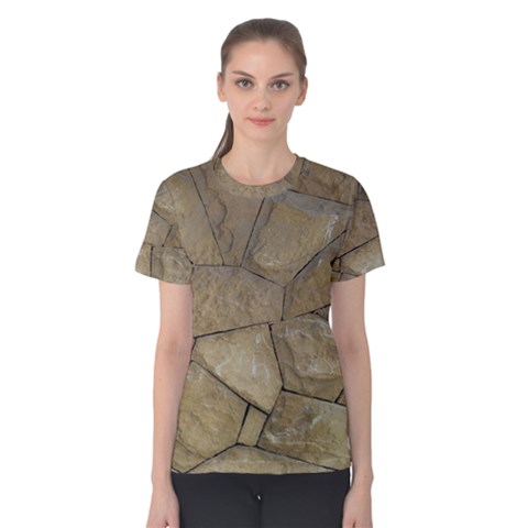 Brick Wall Stone Kennedy Women s Cotton Tee by Celenk