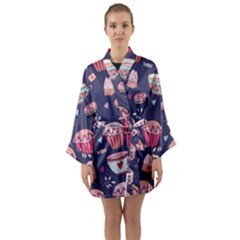 Afternoon Tea And Sweets Long Sleeve Kimono Robe by OregonBigfootShirts