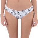 A Lot Of Skulls White Reversible Hipster Bikini Bottoms View1