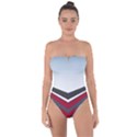 Modern Shapes Tie Back One Piece Swimsuit View1