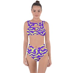 Polynoise Vibrant Royal Bandaged Up Bikini Set  by jumpercat