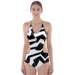 Polynoise Origami Cut-out One Piece Swimsuit by jumpercat