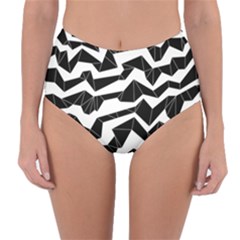 Polynoise Origami Reversible High-waist Bikini Bottoms by jumpercat