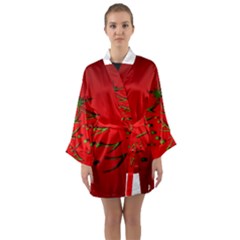 Christmas Long Sleeve Kimono Robe by BangZart