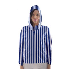 Blue Stripes Hooded Wind Breaker (women) by jumpercat