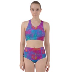 Abstract Fantastic Fractal Gradient Racer Back Bikini Set by BangZart