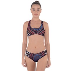 The Fourth Dimension Fractal Noise Criss Cross Bikini Set by BangZart