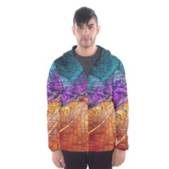 Graphics Imagination The Background Hooded Wind Breaker (men) by BangZart