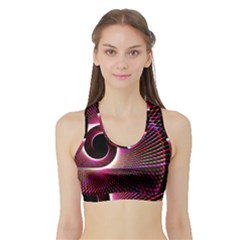 Grid Bent Vibration Ease Bend Sports Bra With Border by BangZart