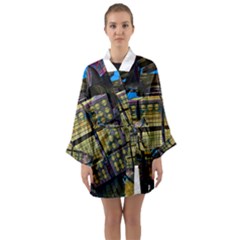 Rectangular Long Sleeve Kimono Robe by berwies