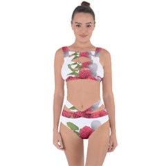 Fruit Healthy Vitamin Vegan Bandaged Up Bikini Set  by BangZart