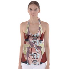 Donald Trump Pop Art President Usa Babydoll Tankini Top by BangZart