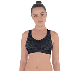 Q Tips Collage Space Cross String Back Sports Bra