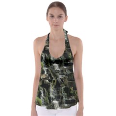 Water Waterfall Nature Splash Flow Babydoll Tankini Top by BangZart