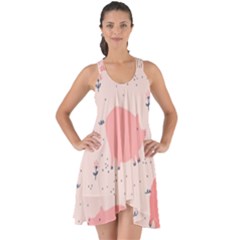 Pigs And Flowers Show Some Back Chiffon Dress by Bigfootshirtshop