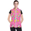 Summer Ice Creams Flavors Pattern Women s Puffer Vest View1