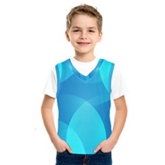 Abstract Blue Wallpaper Wave Kids  Sportswear by Celenk