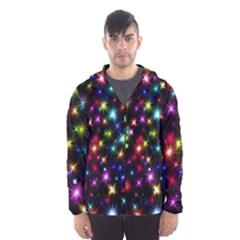 Fireworks Rocket New Year S Day Hooded Wind Breaker (men) by Celenk