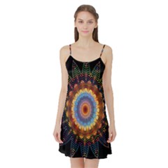 Colorful Prismatic Chromatic Satin Night Slip by Celenk