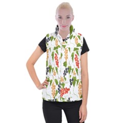 Juicy Currants Women s Button Up Puffer Vest by TKKdesignsCo