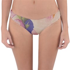 Fabric Textile Abstract Pattern Reversible Hipster Bikini Bottoms by Celenk