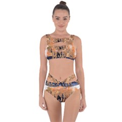 Elephants Animal Art Abstract Bandaged Up Bikini Set  by Celenk