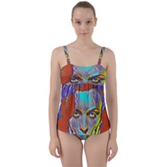 Femm Fatale Twist Front Tankini Set by NouveauDesign