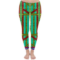Gift Wrappers For Body And Soul In  A Rainbow Mind Classic Winter Leggings by pepitasart