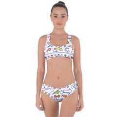 Desktop Pattern Art Graphic Design Criss Cross Bikini Set by Celenk