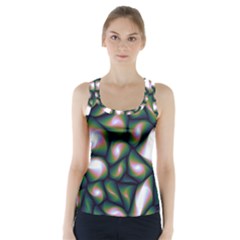 Fuzzy Abstract Art Urban Fragments Racer Back Sports Top by Celenk