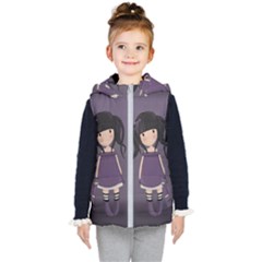 Dolly Girl In Purple Kid s Puffer Vest by Valentinaart