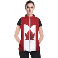 Canada Flag Jackets Women s Puffer Vest by CanadaSouvenirs