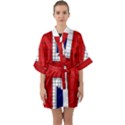 Union Jack Flag Uk Patriotic Quarter Sleeve Kimono Robe View1