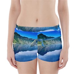 Mountain Water Landscape Nature Boyleg Bikini Wrap Bottoms by Celenk