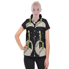 The Little Prince Women s Button Up Puffer Vest by Valentinaart