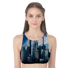 Skyscraper Cityline Urban Skyline Tank Bikini Top