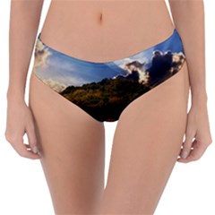 Island God Rays Sky Nature Sea Reversible Classic Bikini Bottoms by Celenk