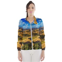 Hills Countryside Landscape Rural Wind Breaker (women) by Celenk