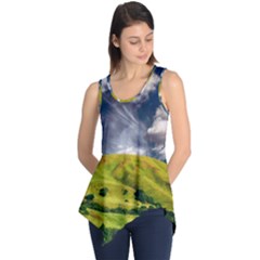 Hill Countryside Landscape Nature Sleeveless Tunic by Celenk
