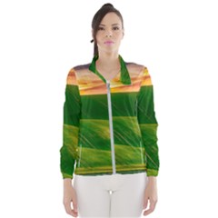 Hills Countryside Sky Rural Wind Breaker (women) by Celenk