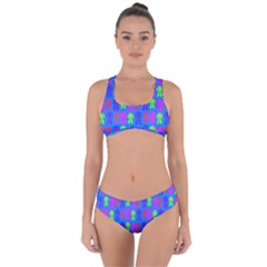 Neon Robot Criss Cross Bikini Set by snowwhitegirl