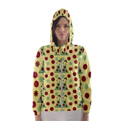 Green Dress Yellow Hooded Wind Breaker (women)