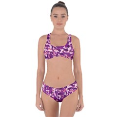 Pink Camo Criss Cross Bikini Set by snowwhitegirl