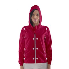 Red Dot Hooded Wind Breaker (women)