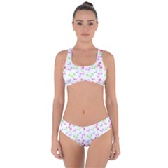 Candy Cherries Criss Cross Bikini Set