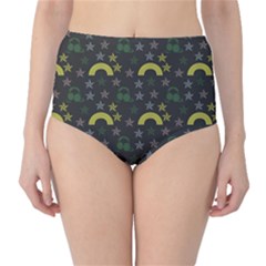 Music Star Dark Grey High-waist Bikini Bottoms